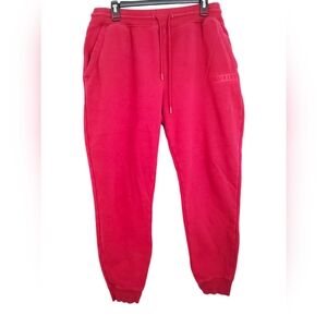Hurley Red Fleece Jogger Pants‎ Sz XL